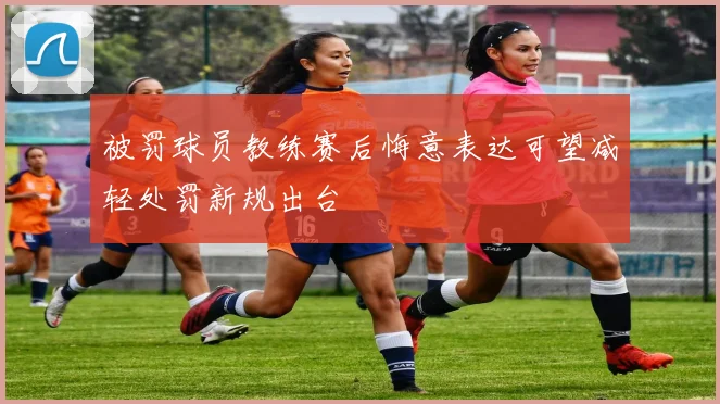 被罚球员教练赛后悔意表达可望减轻处罚新规出台